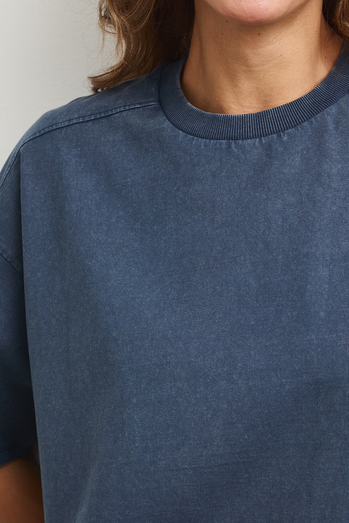 Medicine oversize t-shirt γυναικείο βαμβακερό RS26-TSD0A0 σκούρο μπλε