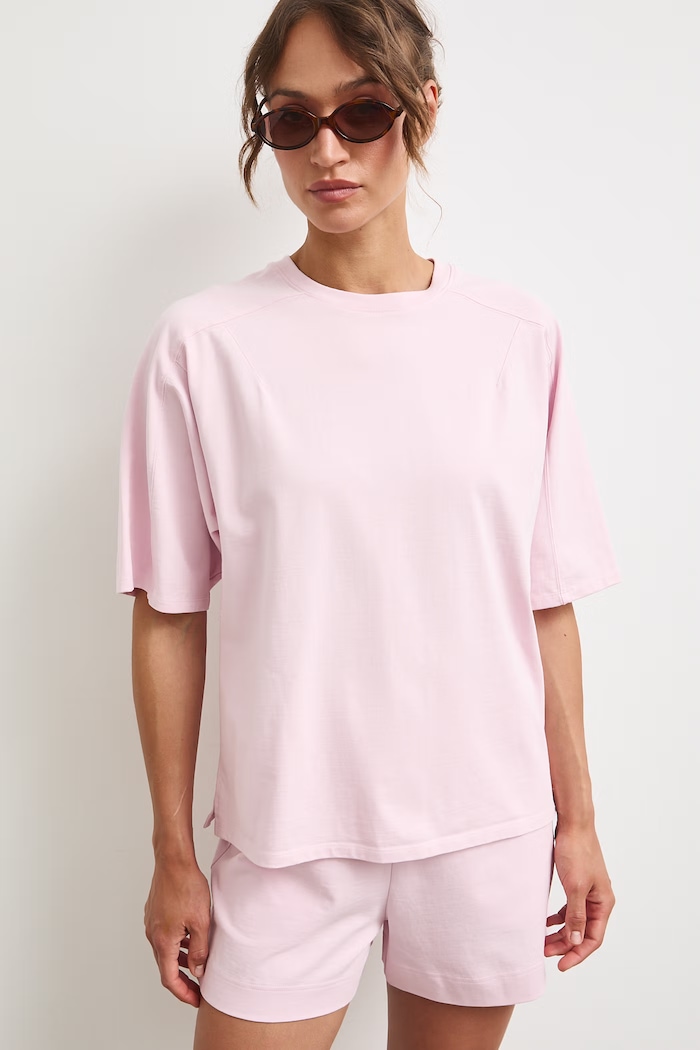 Medicine oversize t-shirt γυναικείο βαμβακερό RS26-TSD0A2 μωβ RS26