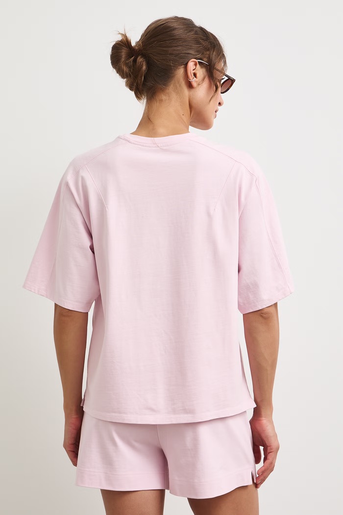 Ρούχα Medicine oversize t-shirt γυναικείο βαμβακερό RS26-TSD0A2 μωβ