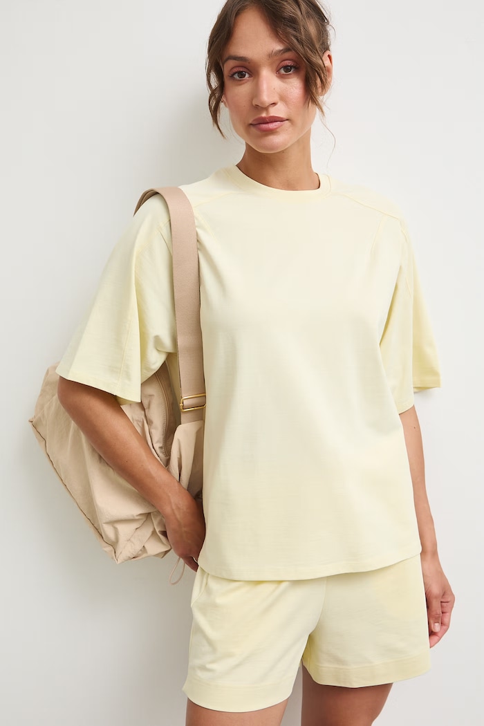 Medicine oversize t-shirt γυναικείο βαμβακερό κίτρινο RS26-TSD0A2