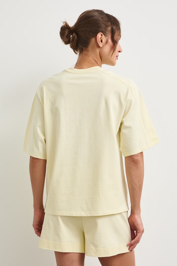 Ρούχα Medicine oversize t-shirt γυναικείο βαμβακερό RS26-TSD0A2 κίτρινο