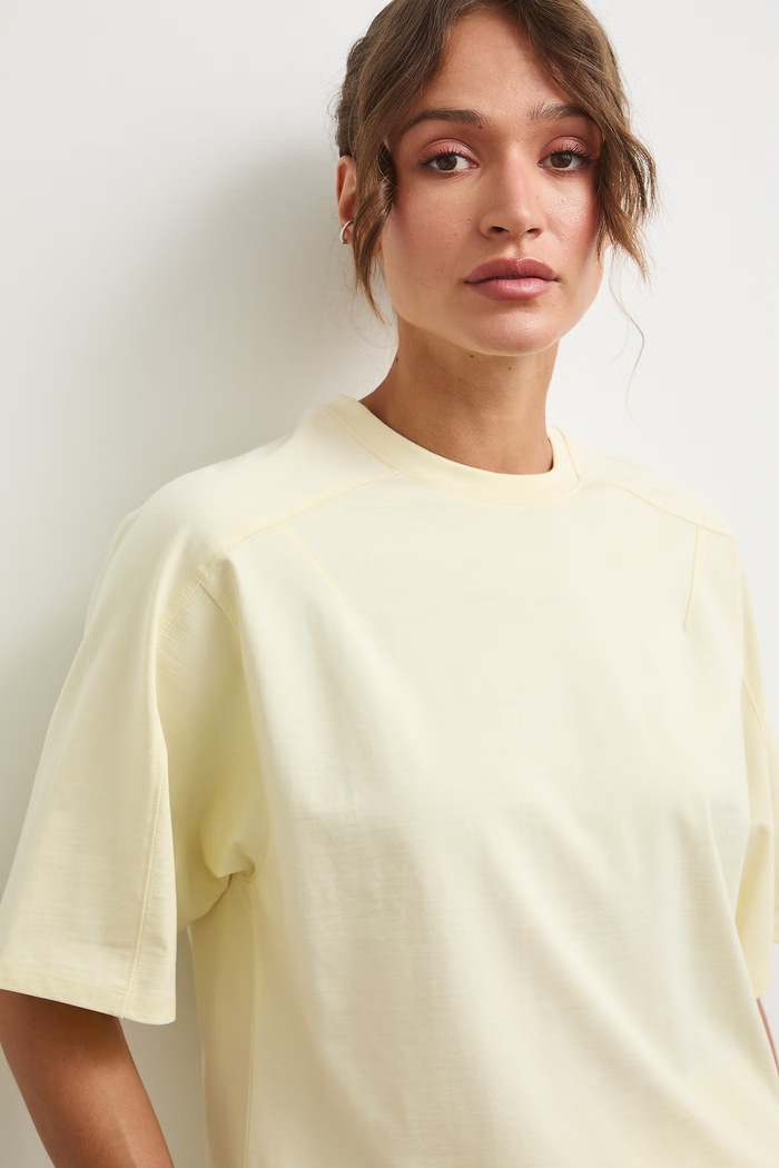 Medicine oversize t-shirt γυναικείο βαμβακερό κίτρινο RS26-TSD0A2