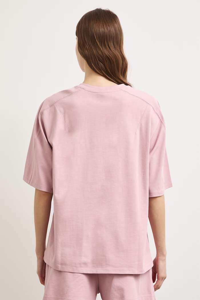 Ρούχα Medicine oversize t-shirt γυναικείο βαμβακερό RS26-TSD0A2 ροζ