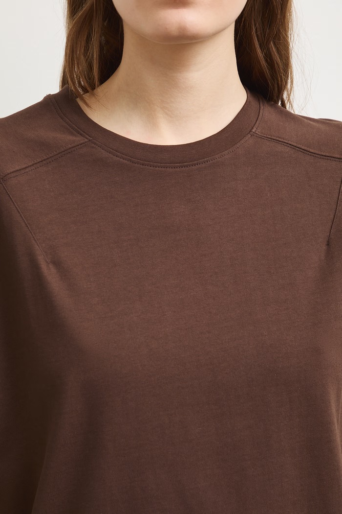 Medicine oversize t-shirt γυναικείο βαμβακερό RS26-TSD0A2 καφέ