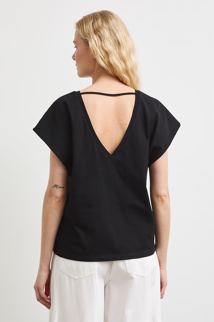 Odzież T-shirt damski bawełniany RS26-TSD0B0 czarny
