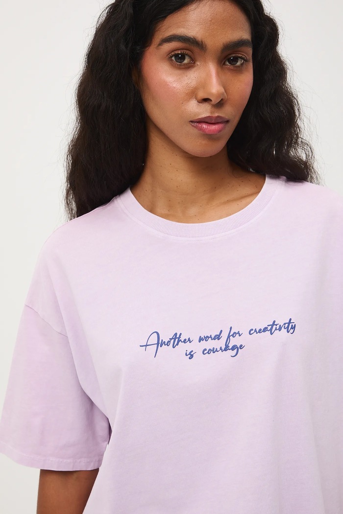 T-shirt bawełniany damski z kolekcji Eviva L'arte RS26-TSD250