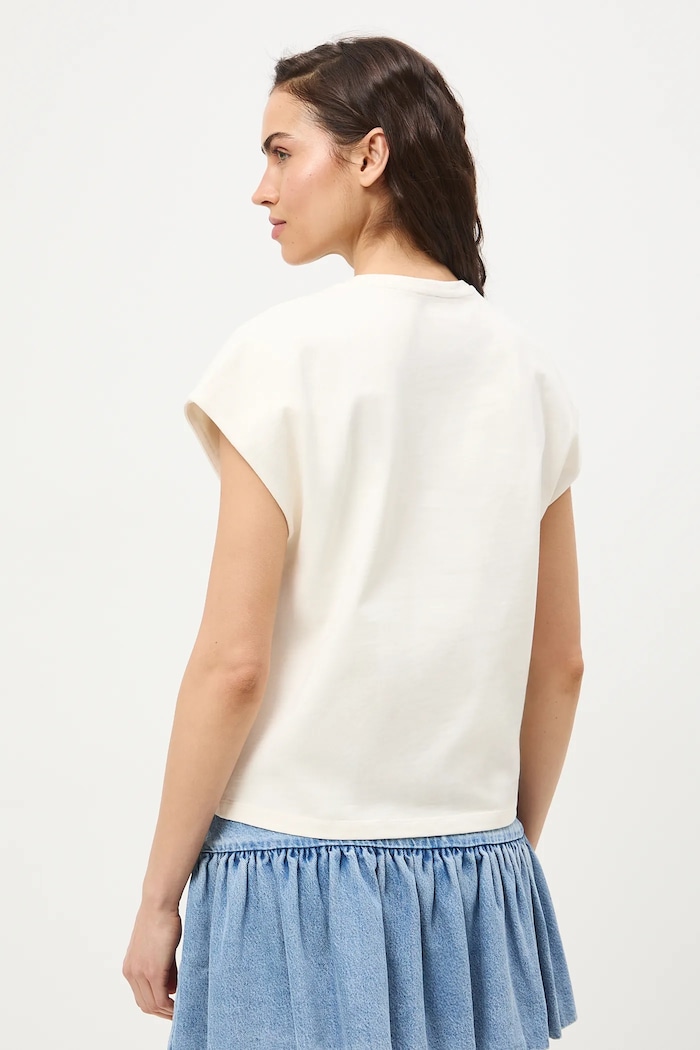 Medicine tricou pentru femei, din bumbac bej RS26-TSD457
