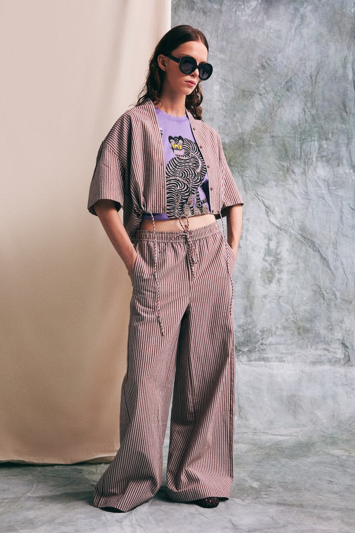Medicine tricou pentru femei, din bumbac violet RS26-TSD459