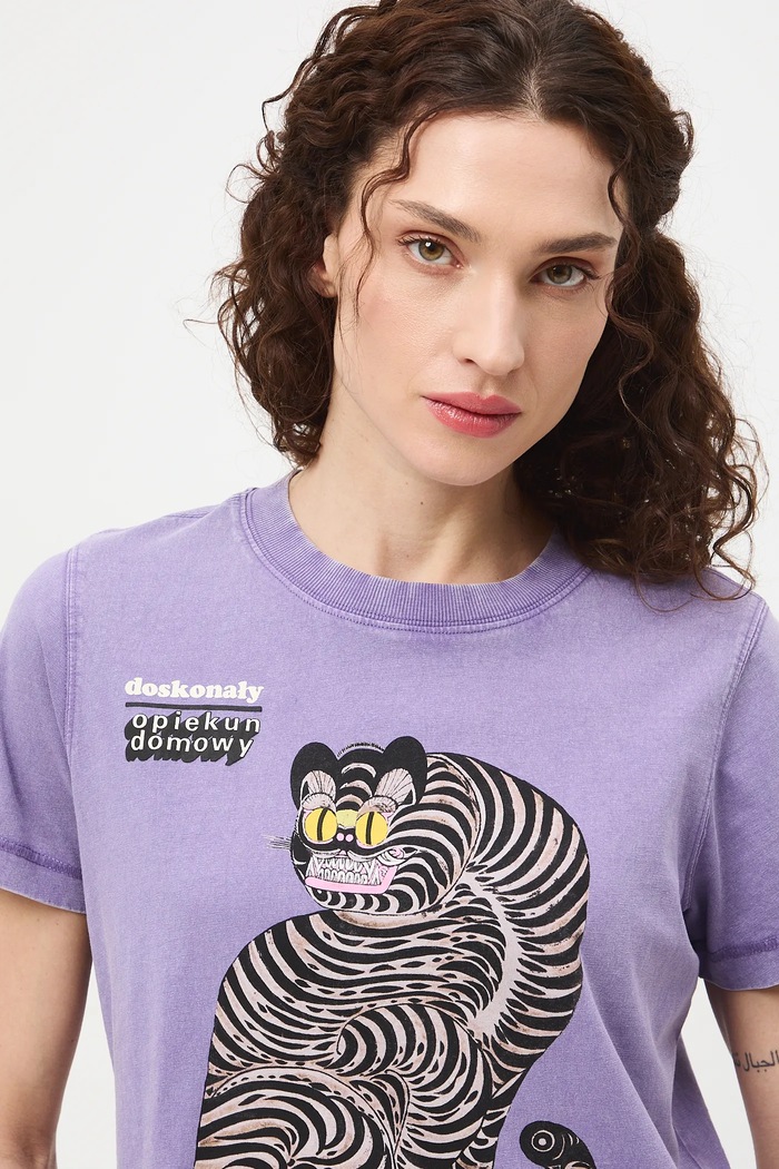 Medicine tricou pentru femei, din bumbac RS26-TSD459 violet