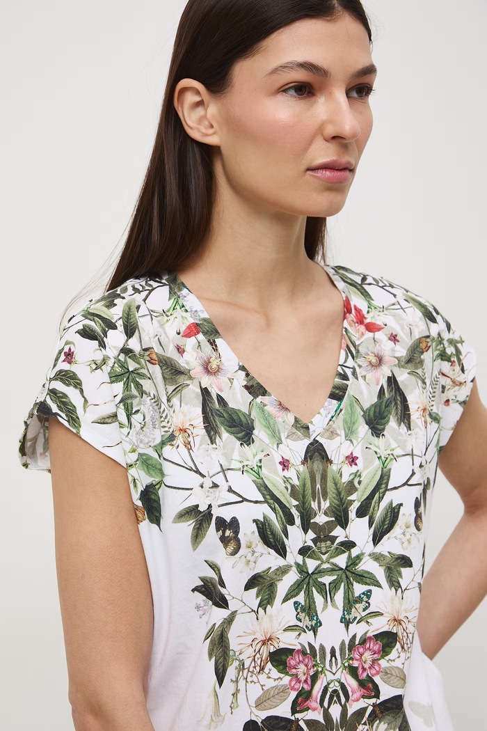 T-shirt damski bawełniany biały RS26-TSD500