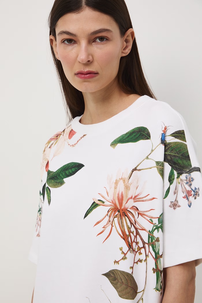 Dámske bavlnené oversize tričko Medicine RS26-TSD501 biela