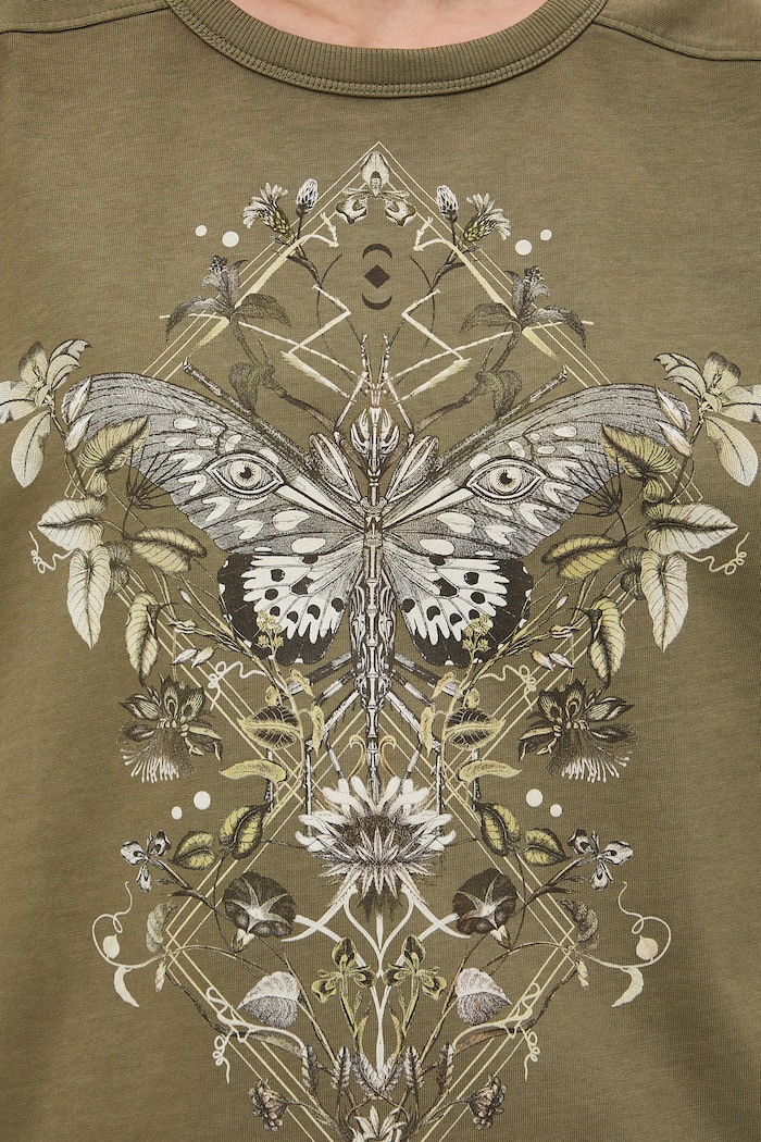 T-shirt damski bawełniany RS26-TSD503 zielony