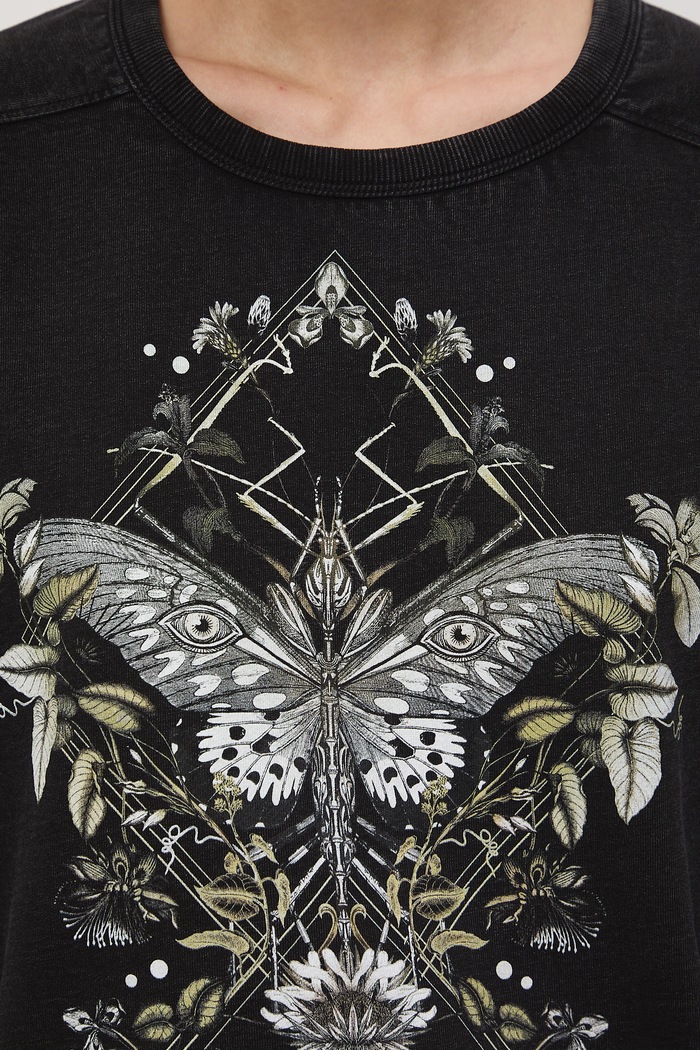T-shirt damski bawełniany RS26-TSD503 szary