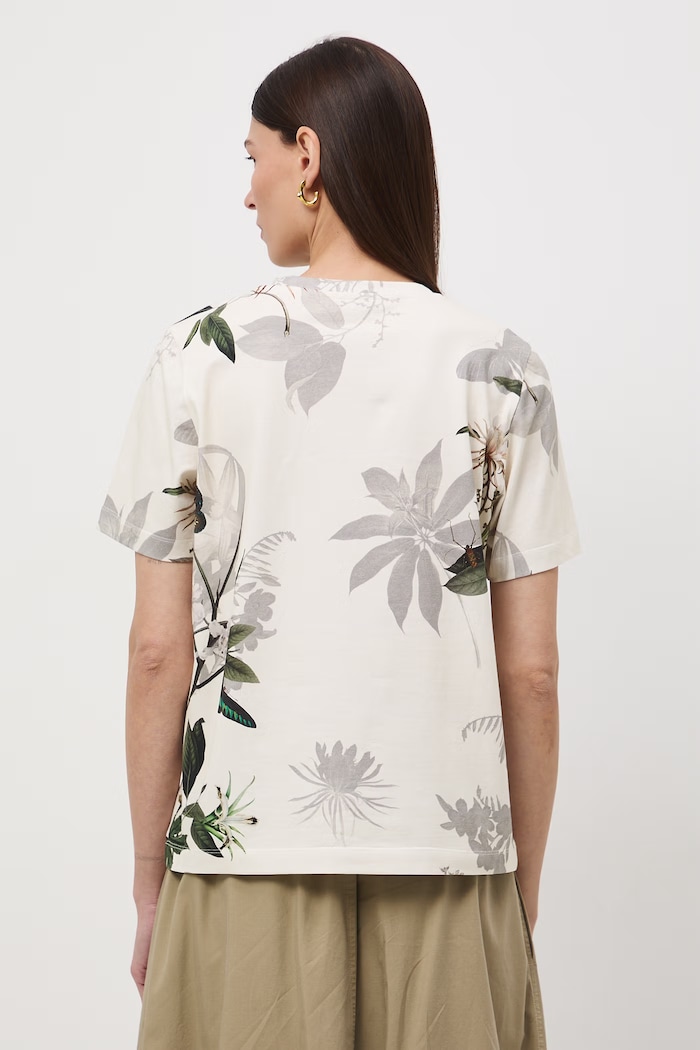 Odzież T-shirt damski bawełniany z elastanem RS26-TSD504 beżowy