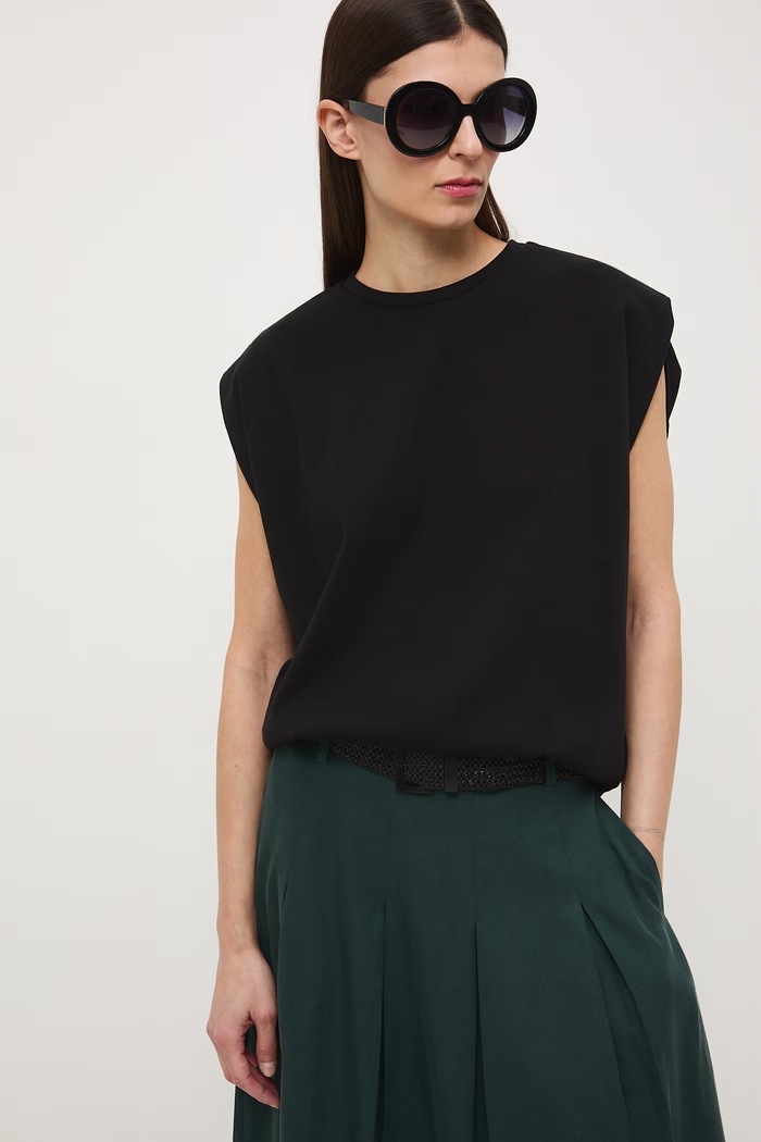 T-shirt damski czarny RS26-TSD511