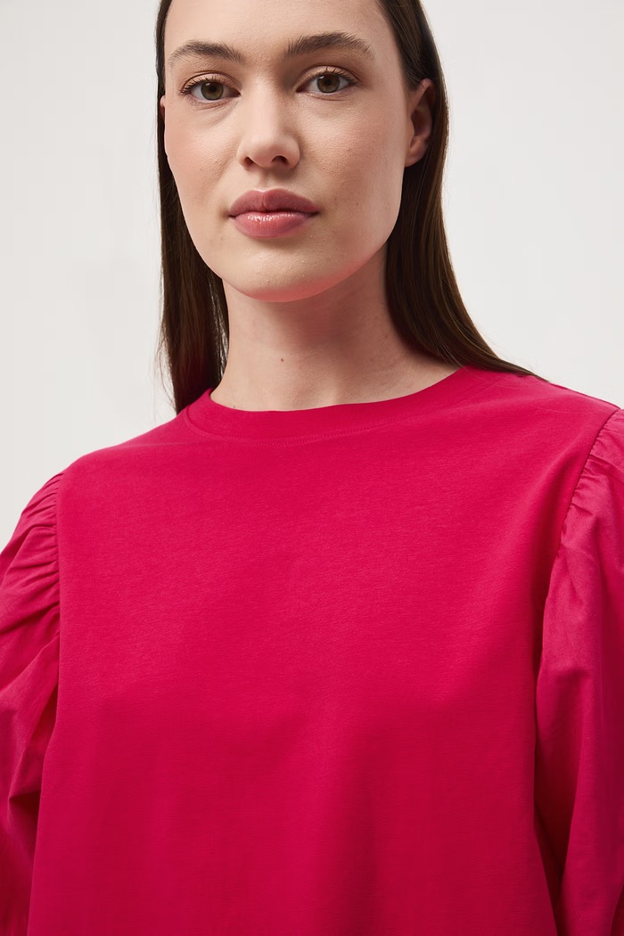 Medicine t-shirt γυναικείο βαμβακερό με ελαστάν ροζ RS26-TSD604