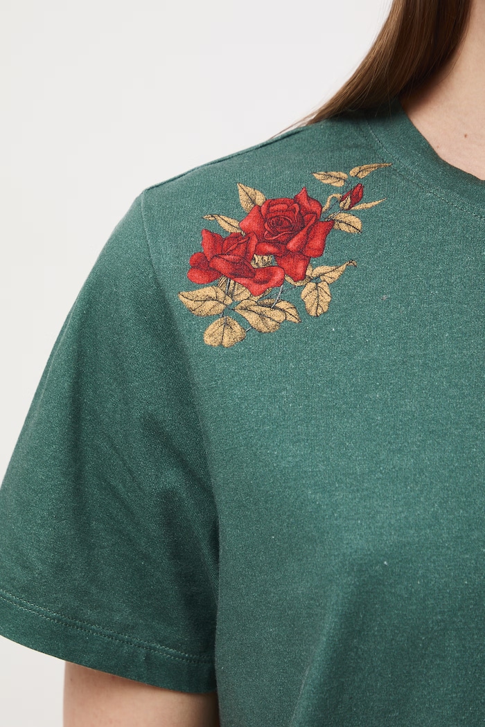 T-shirt damski bawełniany z elastanem z kolekcji Ilona Tambor x Medicine RS26-TSD660