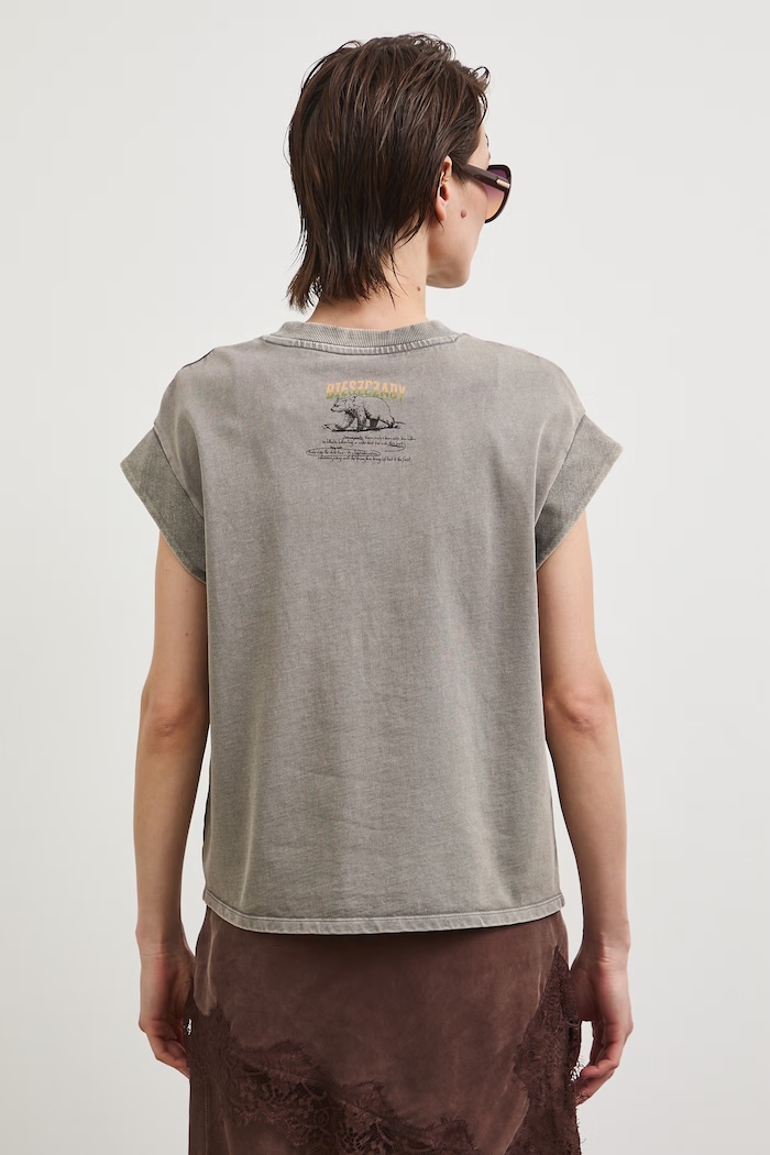 T-shirt damski bawełniany z kolekcji Bieszczadzki Park Narodowy x Medicine szary RS26-TSD850