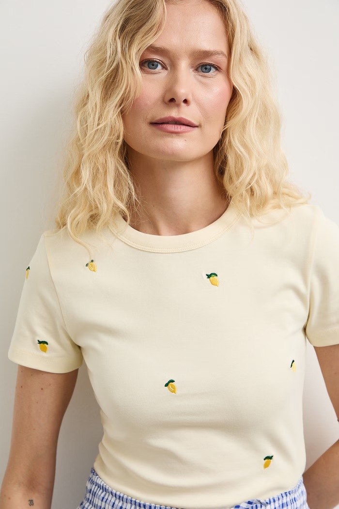 Medicine t-shirt γυναικείο βαμβακερό με ελαστάν κίτρινο RS26-TSDA12