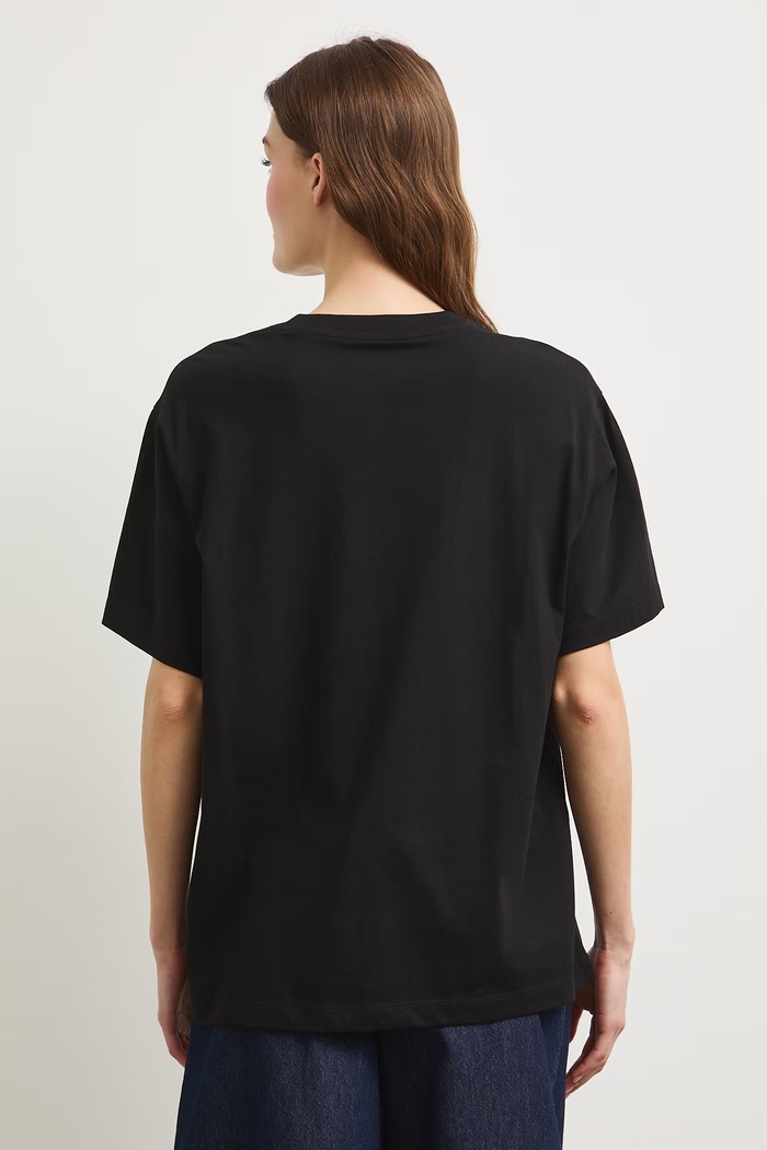 Medicine oversize t-shirt γυναικείο βαμβακερό μαύρο RS26-TSDA50