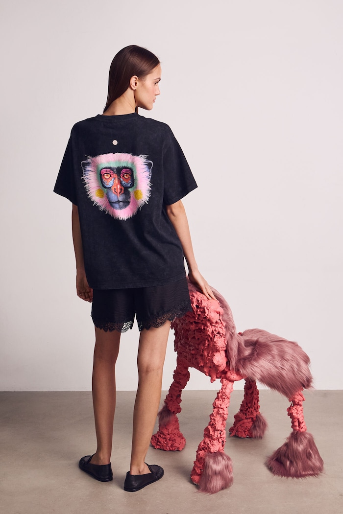Medicine oversize t-shirt γυναικείο βαμβακερό γκρί RS26-TSDA51
