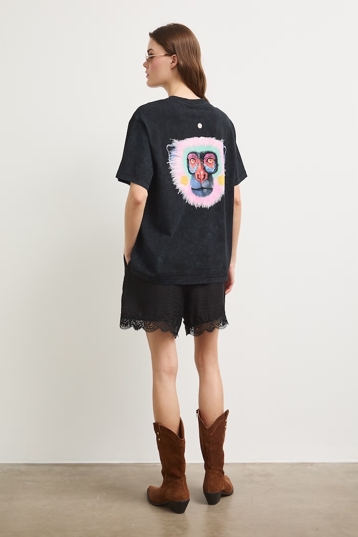 Medicine oversize t-shirt γυναικείο βαμβακερό RS26-TSDA51 γκρί RS26