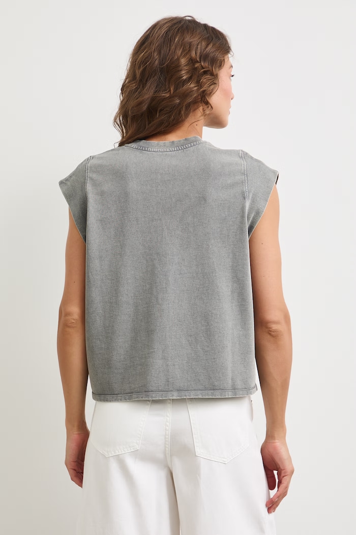Ρούχα Medicine oversize t-shirt γυναικείο βαμβακερό RS26-TSDA73 γκρί