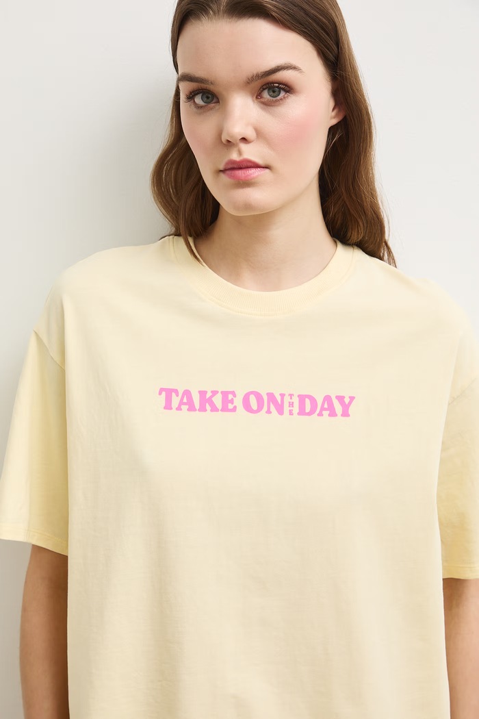 Medicine t-shirt γυναικείο βαμβακερό κίτρινο RS26-TSDA76