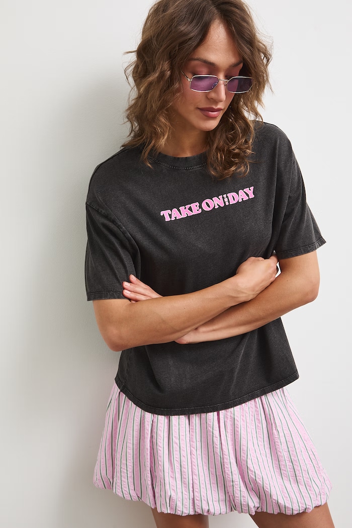 Ρούχα Medicine t-shirt γυναικείο βαμβακερό RS26-TSDA76 γκρί