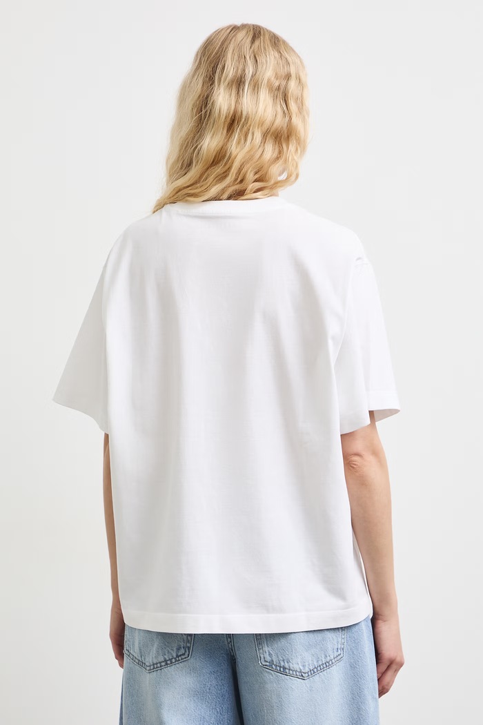 Odzież T-shirt damski bawełniany z motywem zwierzęcym RS26-TSDB10 biały