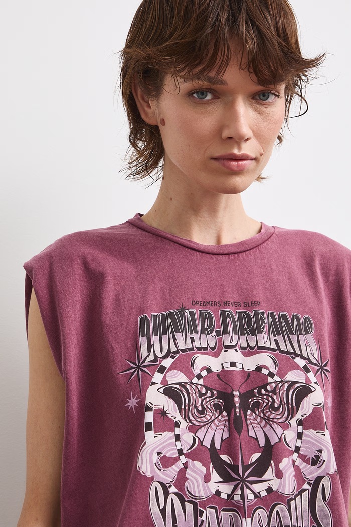 Medicine T-shirt oversize damski bawełniany różowy RS26-TSDC04