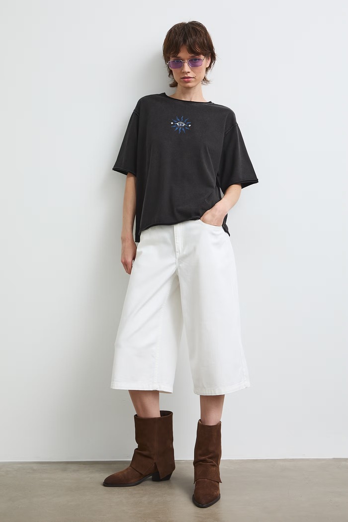 Medicine T-shirt oversize damski bawełniany RS26-TSDC07 szary RS26