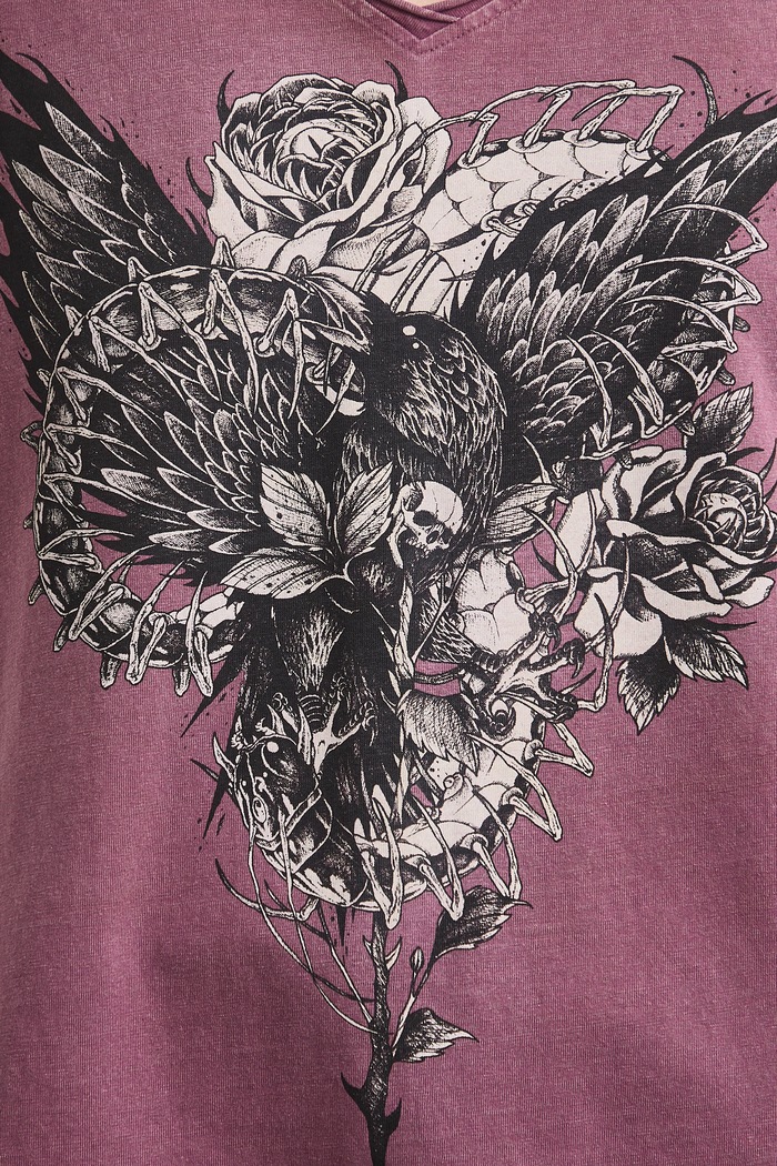 Tričko dámske bavlnené s potlačou z kolekcie Tattoo Art by Mattia Provezza RS26-TSDC53