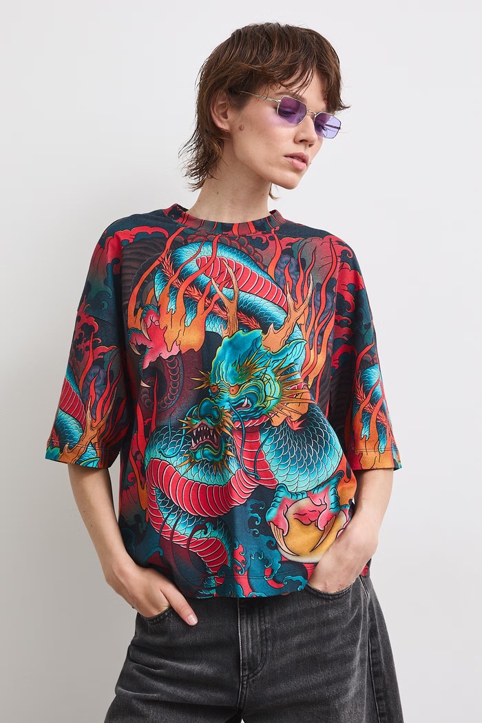 Medicine t-shirt γυναικείο βαμβακερό RS26-TSDC59 πολύχρωμο RS26