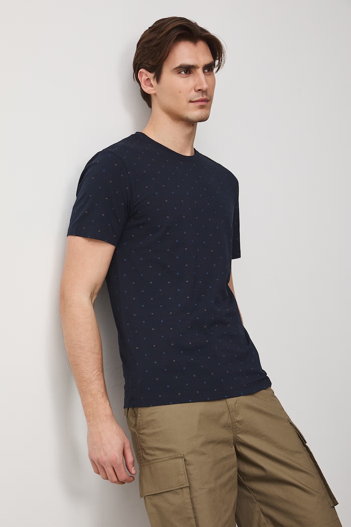 Medicine tricou cu modele bleumarin RS26-TSM020