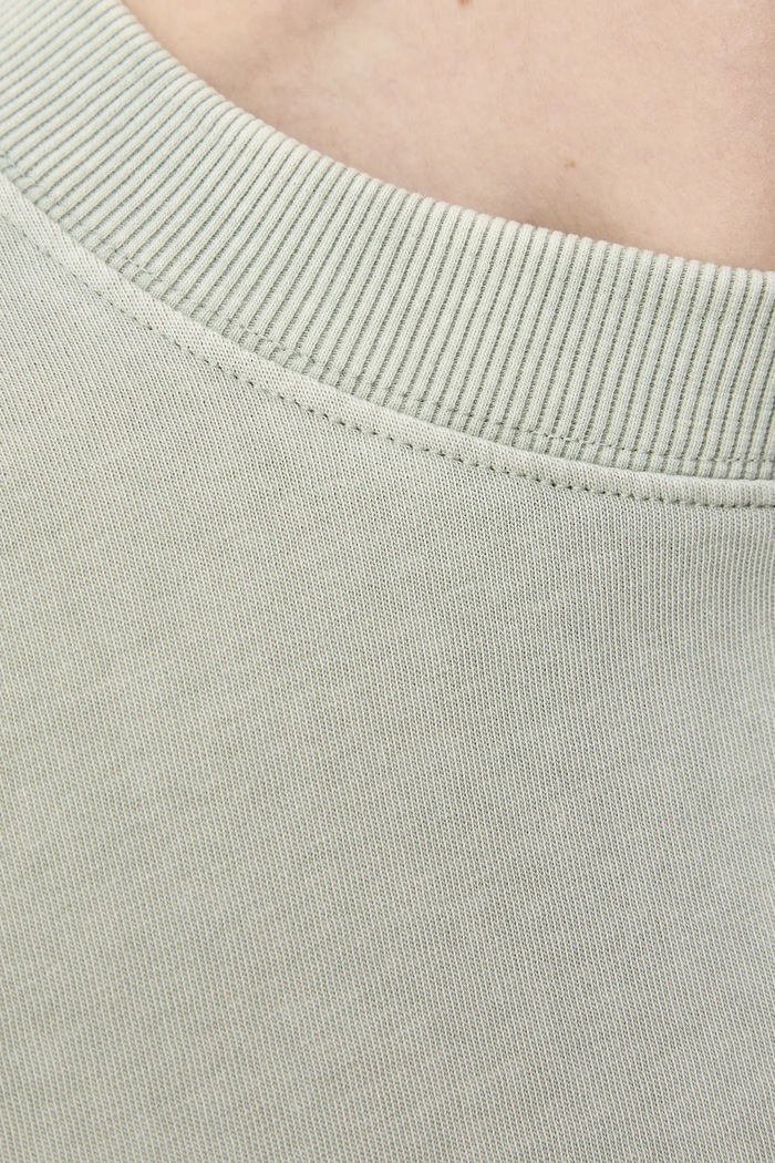 T-shirt bawełniany męski z efektem sprania RS26-TSM030 zielony