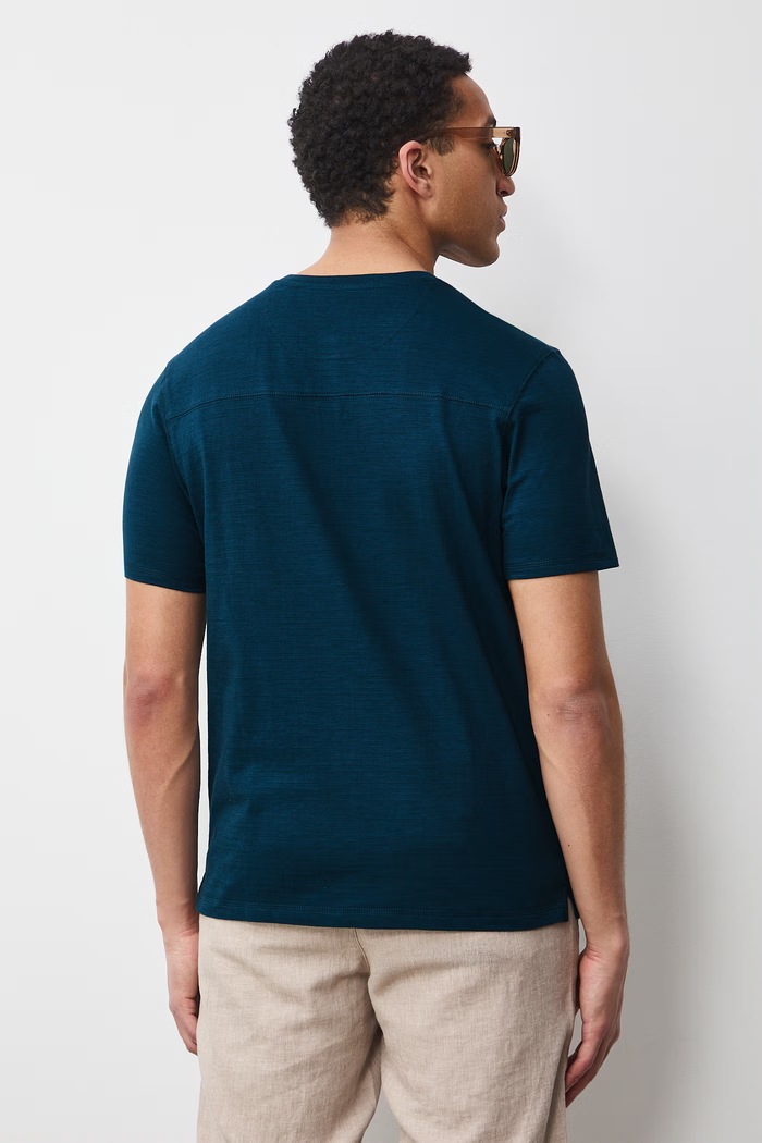 Odzież T-shirt męski bawełniany RS26-TSM060 turkusowy