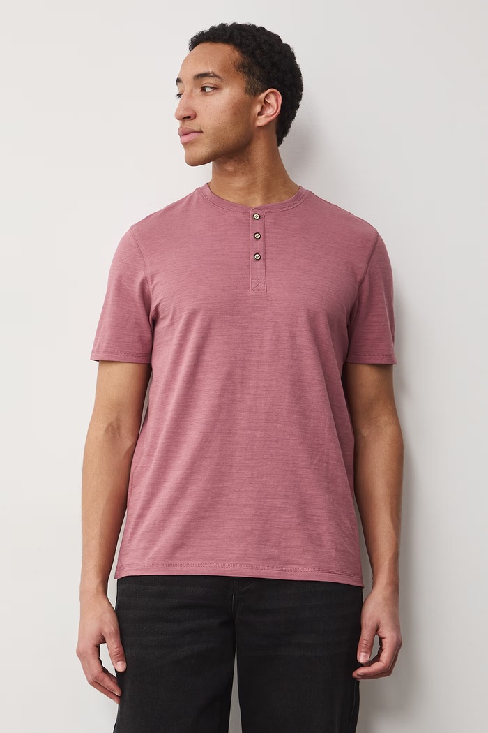 T-shirt męski bawełniany RS26-TSM060 fioletowy RS26
