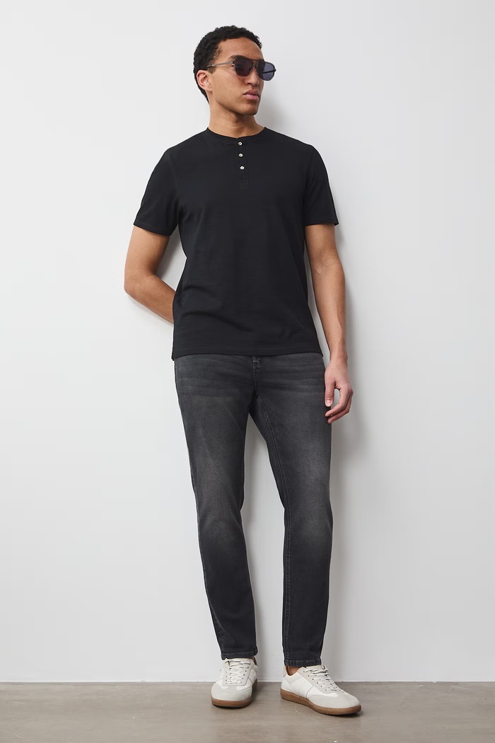 T-shirt męski bawełniany RS26-TSM060 czarny RS26