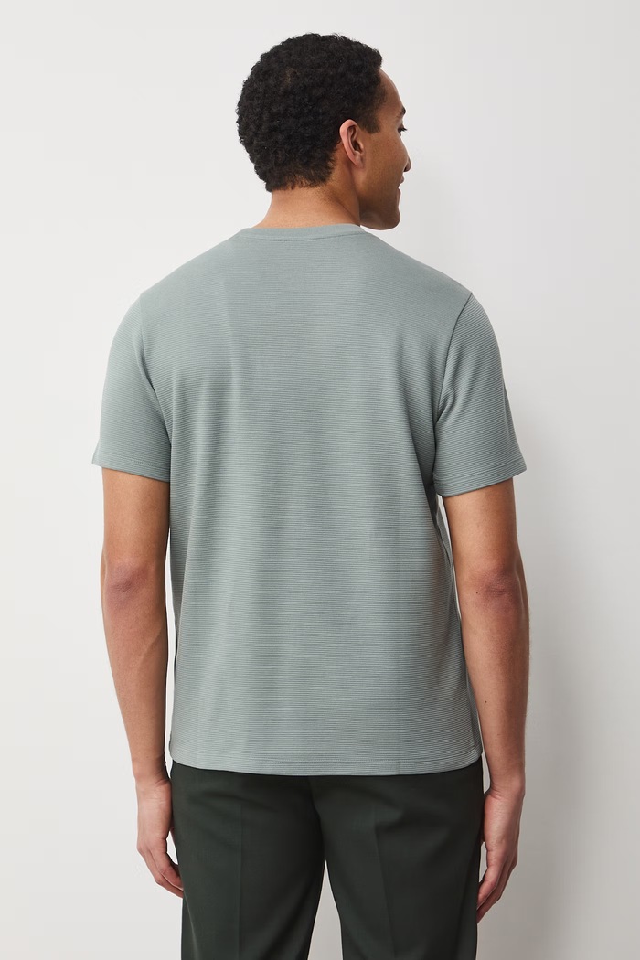 Odzież T-shirt męski bawełniany RS26-TSM061 turkusowy