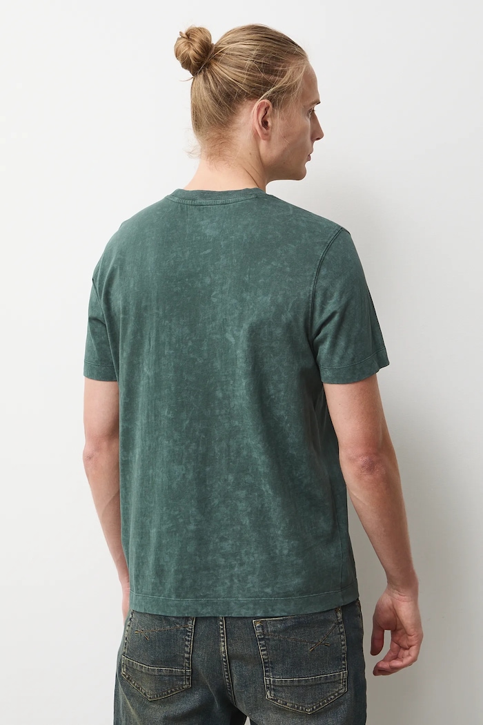T-shirt bawełniany męski z kolekcji Eviva L'arte zielony RS26-TSM253