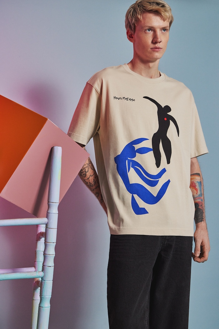 T-shirt bawełniany męski z kolekcji Eviva L'arte RS26-TSM256 beżowy RS26