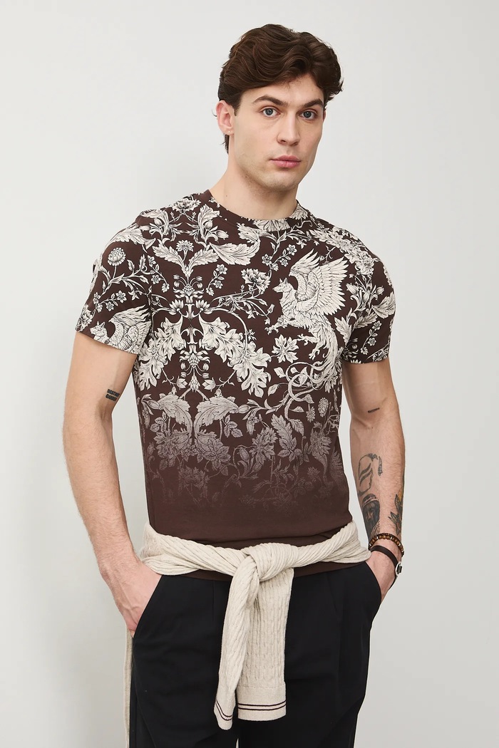 Medicine t-shirt bawełniany RS26-TSM307 brązowy RS26
