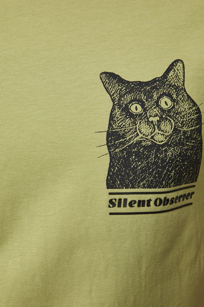 T-shirt męski bawełniany z elastanem by Aleksandra Czarny, Grafika Polska RS26-TSM456