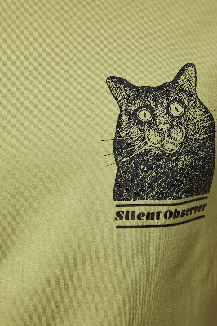 T-shirt męski bawełniany z elastanem by Aleksandra Czarny, Grafika Polska RS26-TSM456