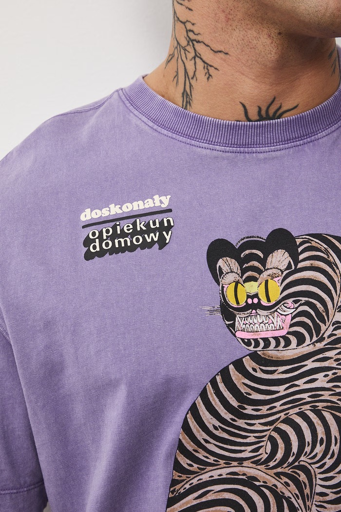T-shirt męski bawełniany Lola Styrylska, Grafika Polska RS26-TSM458