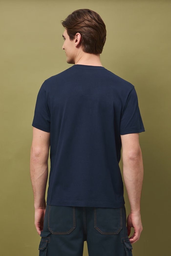 Odzież t-shirt męski bawełniany RS26-TSM504 granatowy