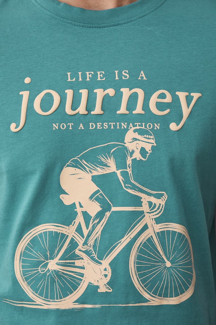 T-shirt męski bawełniany RS26-TSM510 turkusowy