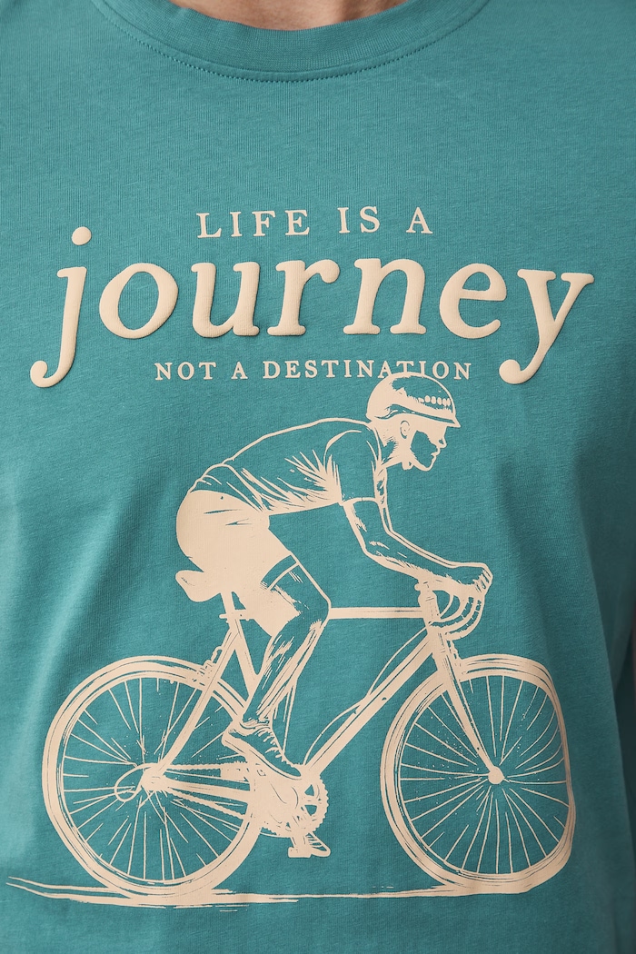 T-shirt męski bawełniany RS26-TSM510 turkusowy