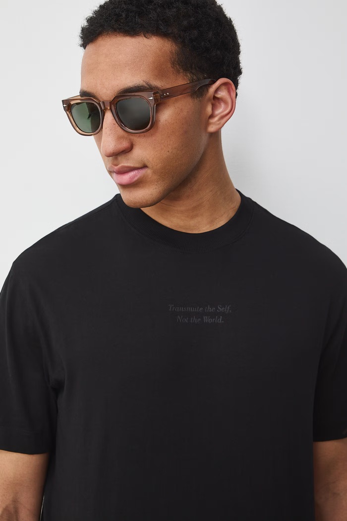 T-shirt męski bawełniany z kolekcji Ilona Tambor x Medicine RS26-TSM654 czarny